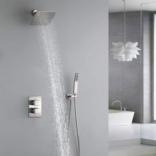 Brushed Nickel Shower Handle